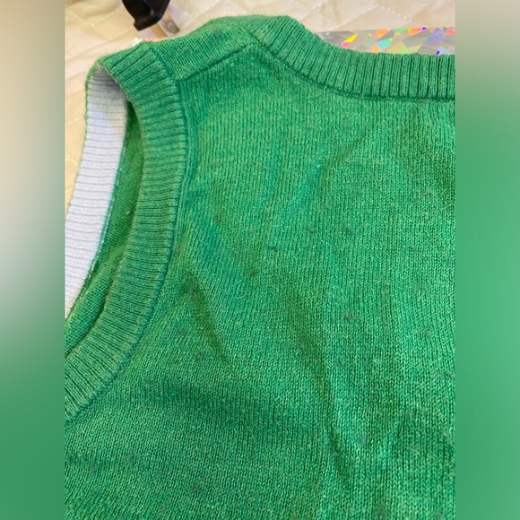 Vintage Y2K American Eagle Green Preppy Sweater Vest XS + Layering Cardigan XS - Picture 11 of 16